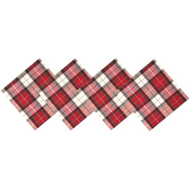 17 x 17 Inch ColorBird Christmas Holiday Cloth Napkin Set of 6 Red Ribbon Waterproof Microfiber Fabric Napkins for Kitchen Dining Table Decoration 17 x 17 Inch ColorBird Christmas Holiday Cloth Napkin Set of 6 Red Ribbon Waterproof Microfiber Fabric Napkins for Kitchen Dining Table Decoration